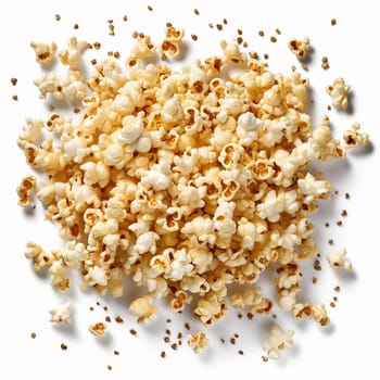 Popped corn snack, a common movie companion.