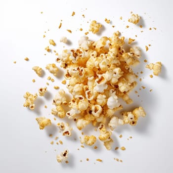 Popped corn snack, a common movie snack, cinema or theater snack