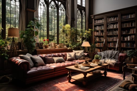 Classic living room Generative AI.