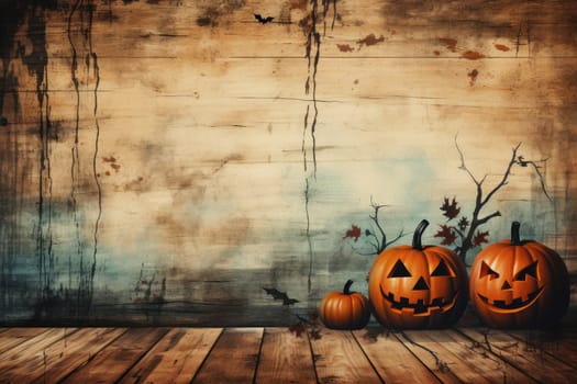 Halloween Day on the abstract background.