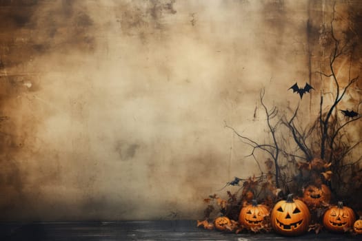 Halloween Day on the abstract background.
