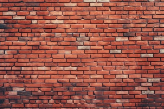 Wide Angle Vintage Red Brick Wall Background.