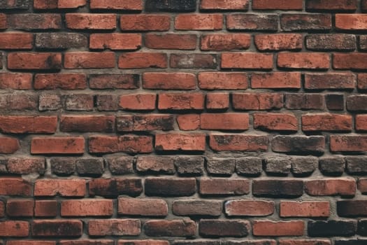 Wide Angle Vintage Red Brick Wall Background.