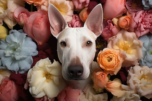 Adorable Pet: A Cute Canine Portrait in Nature's Beauty