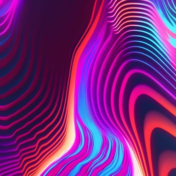 abstract colorful neon geometric lines background, neural network generated art. Digitally generated image. Not based on any actual scene or pattern.