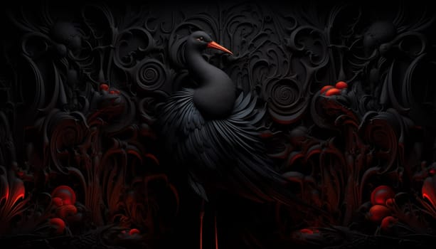 black background. High quality illustration