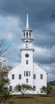 Historic Civic Town House (Meeting House) In Vermont