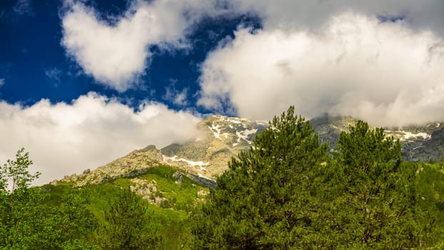 Mountain landscape of Corsica Island, France