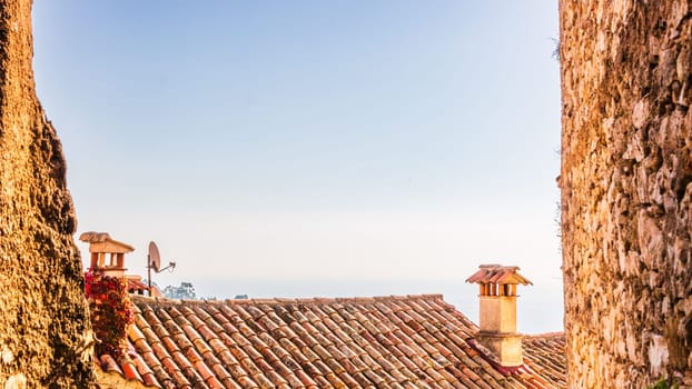 Eze village, medieval village in Provence, French Riviera