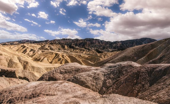 Zabriskie Point Area in Death Valley