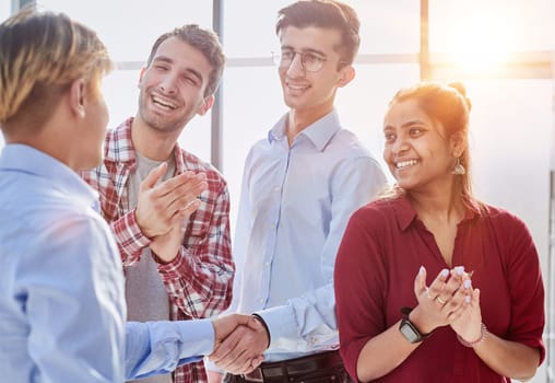 Diverse business people partners group negotiating at boardroom meeting