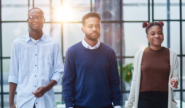 Successful african american business team at office