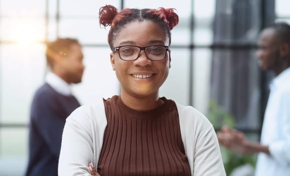 Portrait of a young African American business woman - Black people