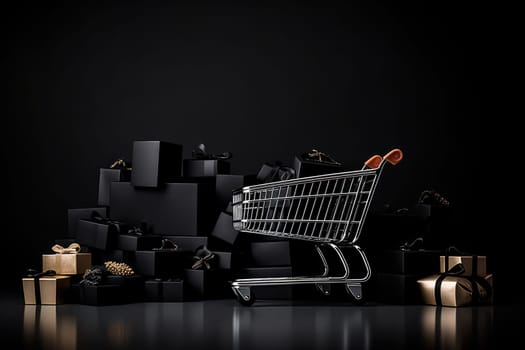 Black Friday Sale. Realistic 3d design.