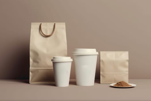 Mockup of Coffee Packaging Coffee Brand.