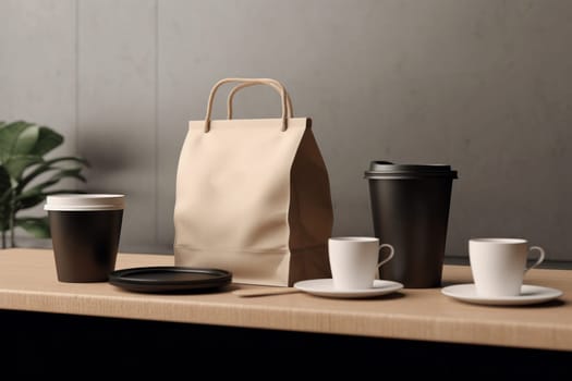 Mockup of Coffee Packaging Coffee Brand.