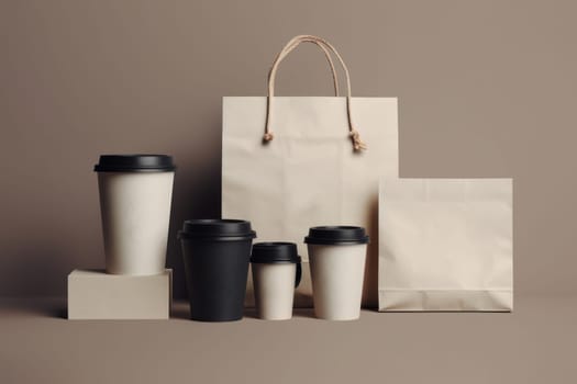 Mockup of Coffee Packaging Coffee Brand.