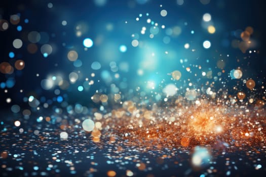 Happy New Year Celebration Sparkles. Generative AI.