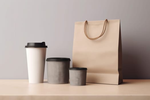 Mockup of Coffee Packaging Coffee Brand.