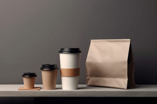 Mockup of Coffee Packaging Coffee Brand.
