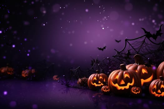 Halloween glitter glow Bokeh Light Background.