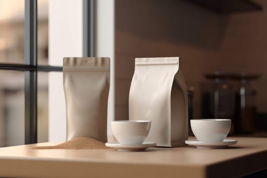 Mockup of Coffee Packaging Coffee Brand.