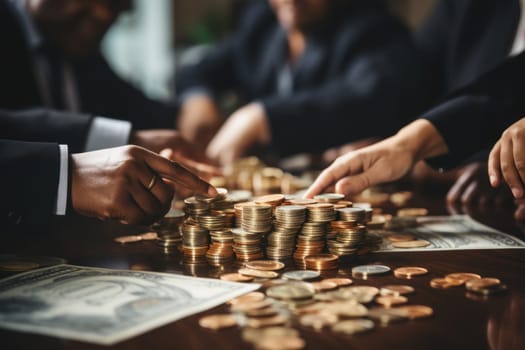 business people meeting discussion money concept.