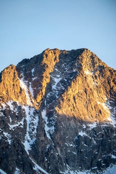 Mountains in the Pyrenees from the Grandvalira ski resort in Andorra.