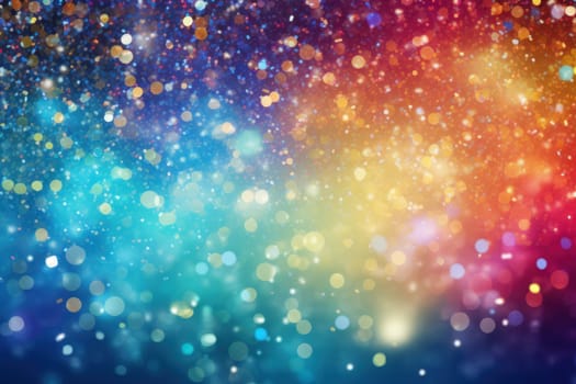 Abstract blurred rainbow glitter background Bright and colorful background.