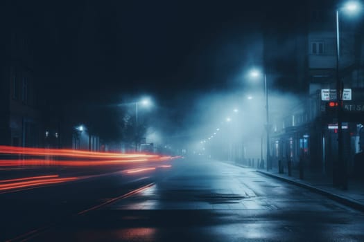 At night street city unsplash Generative AI.