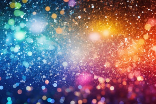 Abstract blurred rainbow glitter background Bright and colorful background.