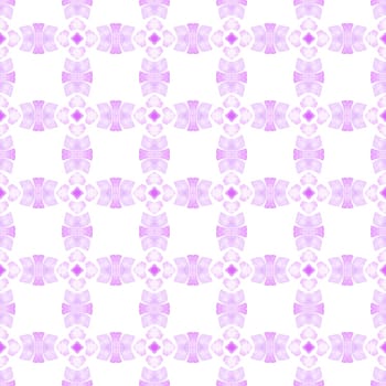Textile ready cool print, swimwear fabric, wallpaper, wrapping. Purple captivating boho chic summer design. Organic tile. Trendy organic green border.