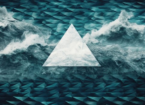 abstract ocean background with geometry shapes and water waves tide comeliness