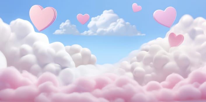 Pink Beauty: Abstract Sky in the Clouds