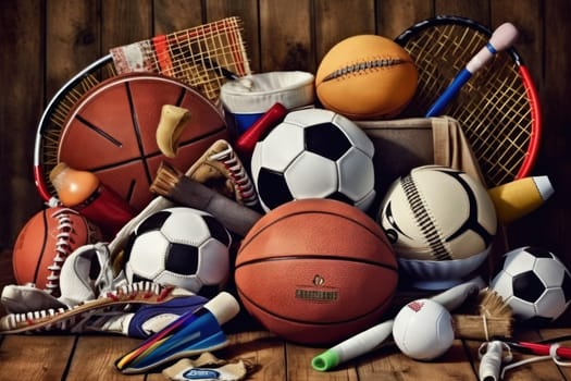 Sports Background Advertising sport life concept.