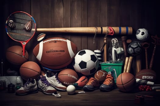 Sports Background Advertising sport life concept.