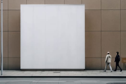 Blank Advertising Billboard on the street.