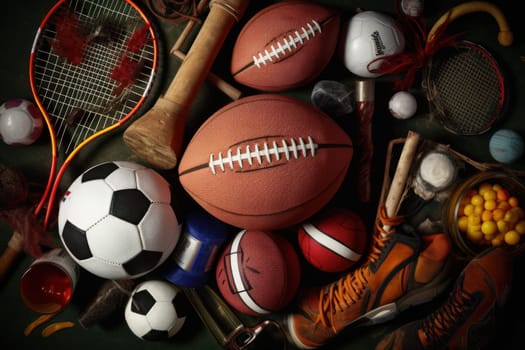 Sports Background Advertising sport life concept.