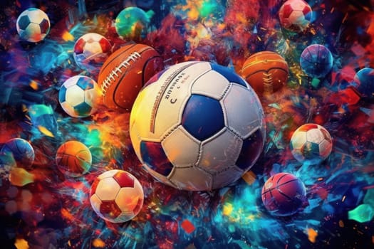 Sports Background Advertising sport life concept.