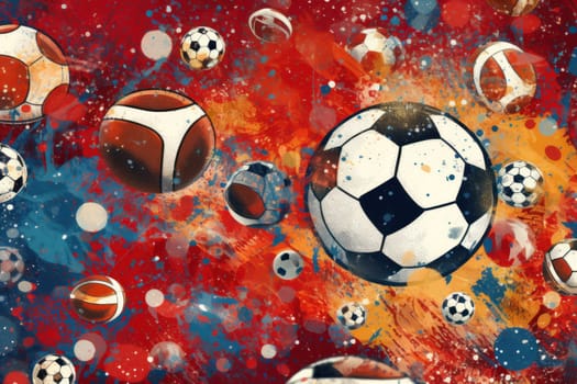 Sports Background Advertising sport life concept.