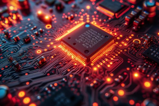 Circuit board Technology background. Central Computer Processors CPU concept.