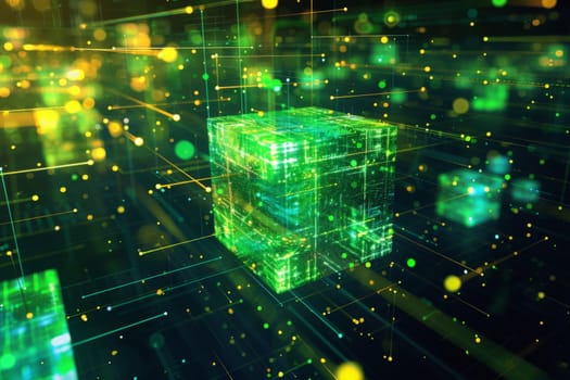 Big data on internet upload and download progress. futuristic digital technology background.