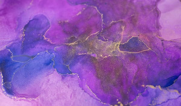 Abstract purple paint background. Acrylic texture with marble pattern. High quality photo