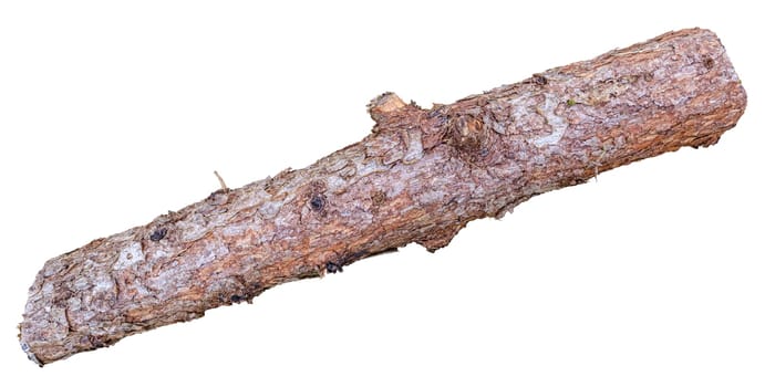 Isolated Log For Fire Wood On A White Background