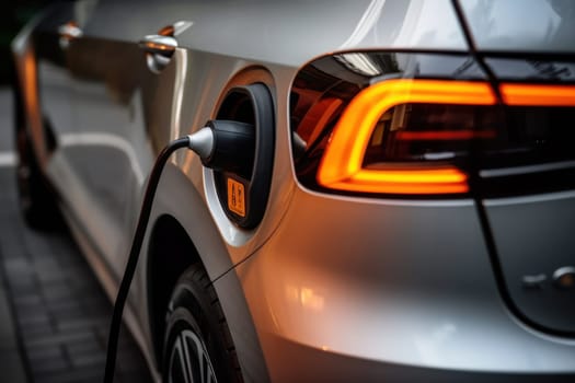 Photo of an electrical car charging stock photo.