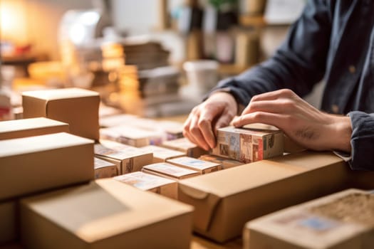 Using stickers to label packages for shipping, Warehouse Documents Checklist, Drop shipping company.