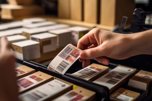 Using stickers to label packages for shipping, Warehouse Documents Checklist, Drop shipping company.