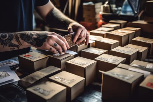 Using stickers to label packages for shipping, Warehouse Documents Checklist, Drop shipping company.
