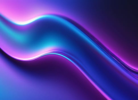 An abstract visual with flowing, wave-like patterns. The colors are purple, blue, and pink. The texture resembles fine grains. The lighting highlights the contours and shadows of the waves
