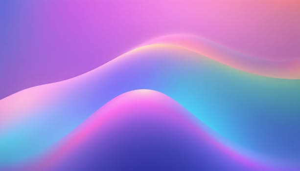 A vibrant and smooth gradient of colors, creating a visually pleasing and abstract background. There is no distinct subject or object instead, it s characterized by the interplay of various colors. The center of the image has a soft glow that illuminates the color gradient and adds depth to the image.